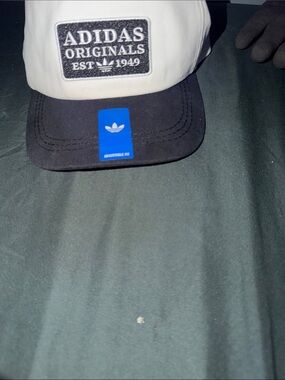 adidas Two-Tone Baseball Cap in White and Black